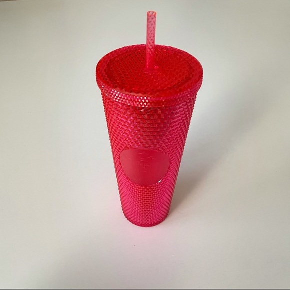 Starbucks Neon Pink Holiday 2019 Venti Studded Tumbler Cup - Picture 2 of 9
